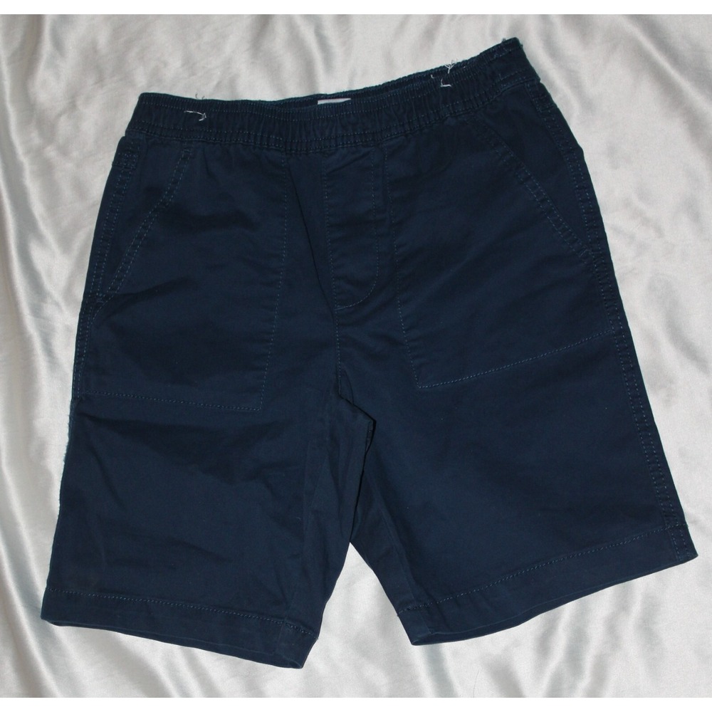 Boys member marks woven pull on shorts Navy Blue Size 14-16